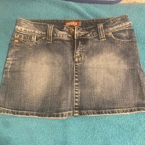 Classic Blue Mini Denim Skirt